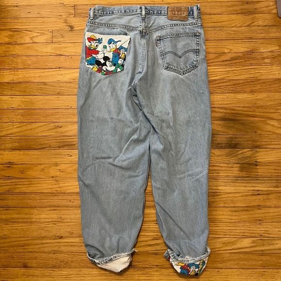 Custom Mickey Mouse Jeans, 34 x 25 - Picture 3 of 8